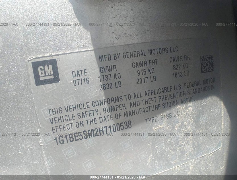 1G1BE5SM2H7100538