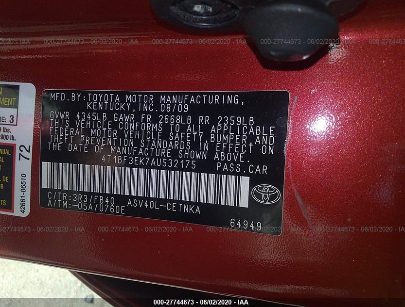 4T1BF3EK7AU532175