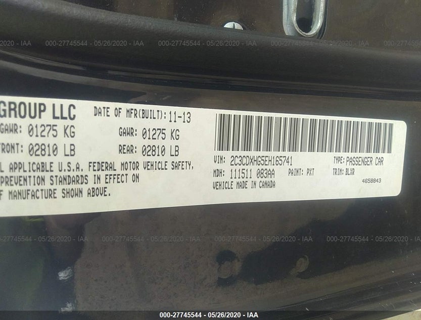 2C3CDXHG5EH165741