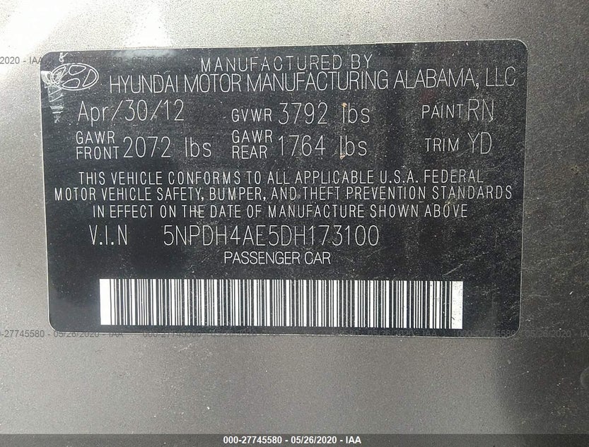 5NPDH4AE5DH173100
