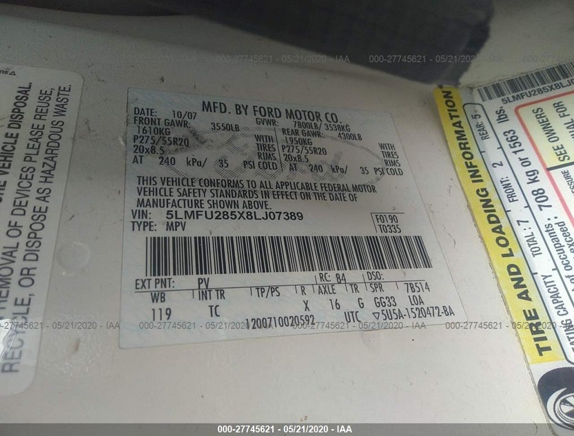 5LMFU285X8LJ07389