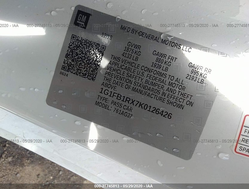 1G1FB1RX7K0126426