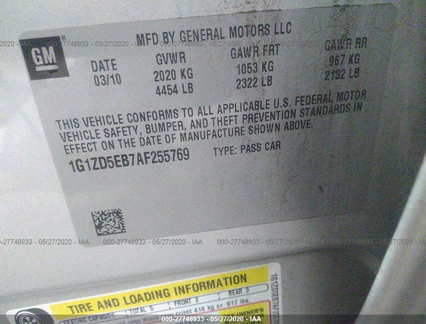 1G1ZD5EB7AF255769