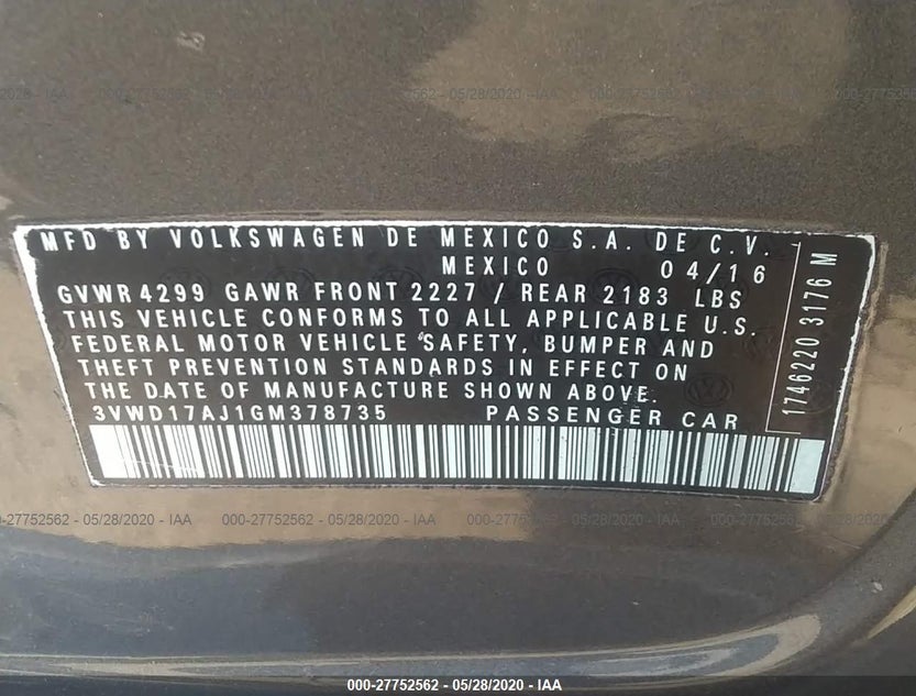 3VWD17AJ1GM378735