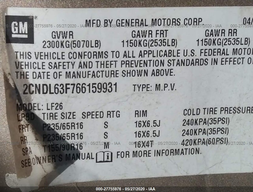 2CNDL63F766159931