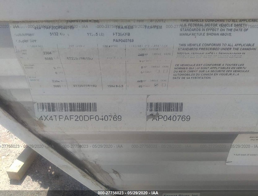 4X4TPAF20DP040769