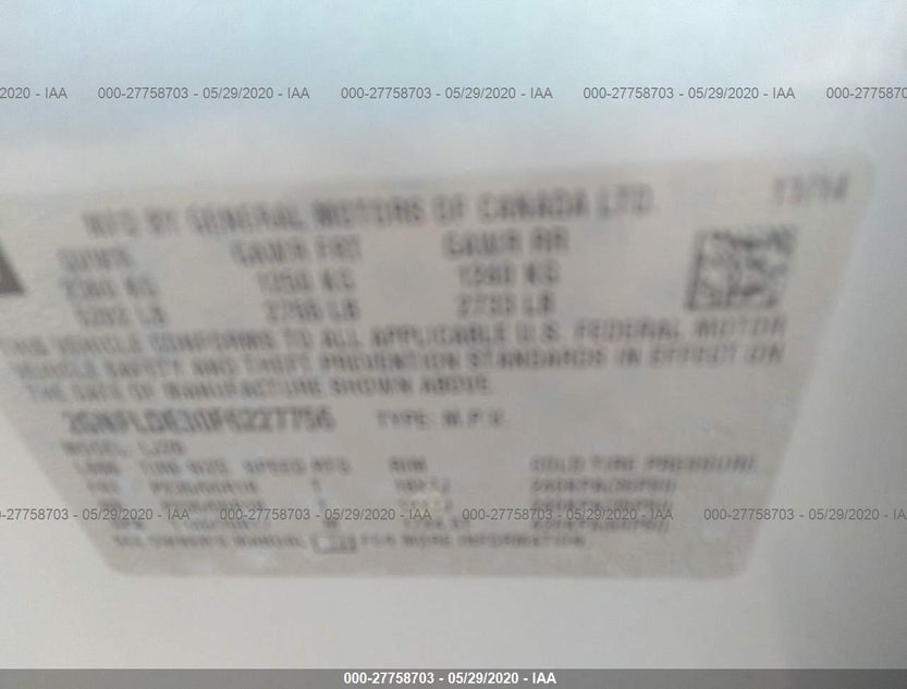 2GNFLDE30F6227756
