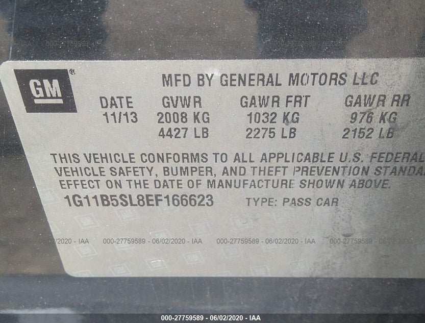 1G11B5SL8EF166623