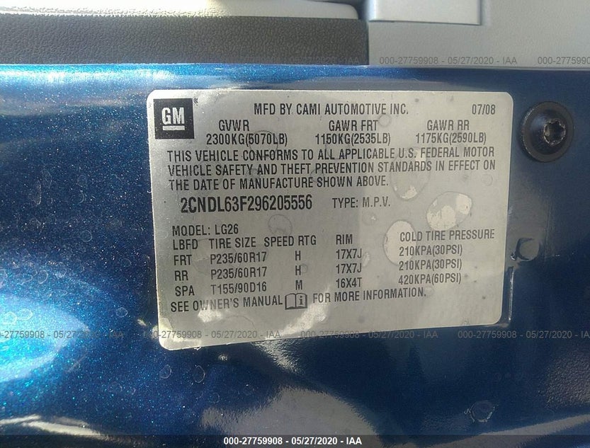2CNDL63F296205556