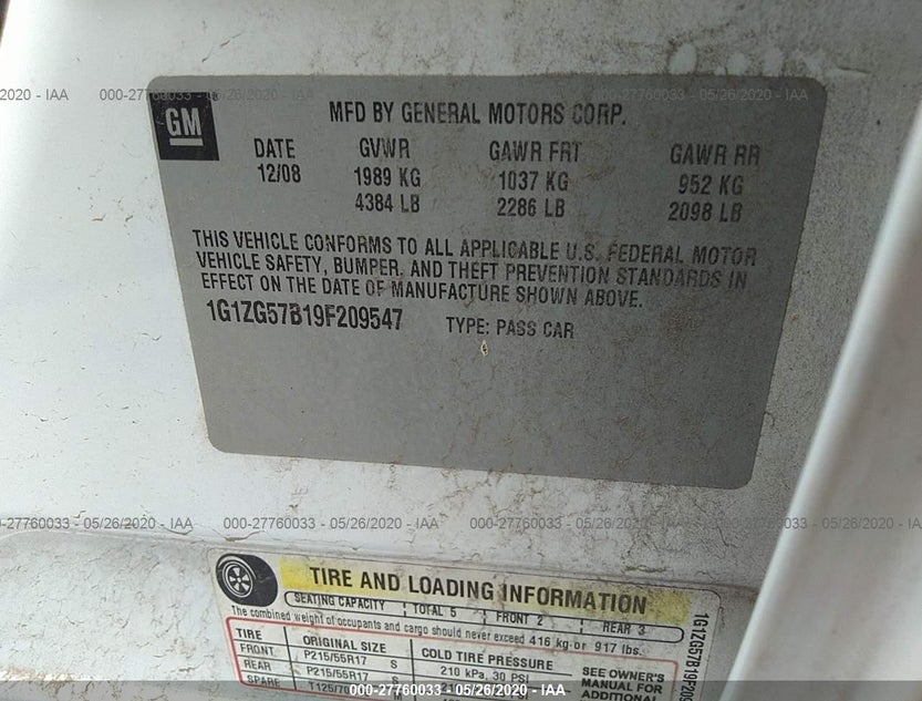 1G1ZG57B19F209547