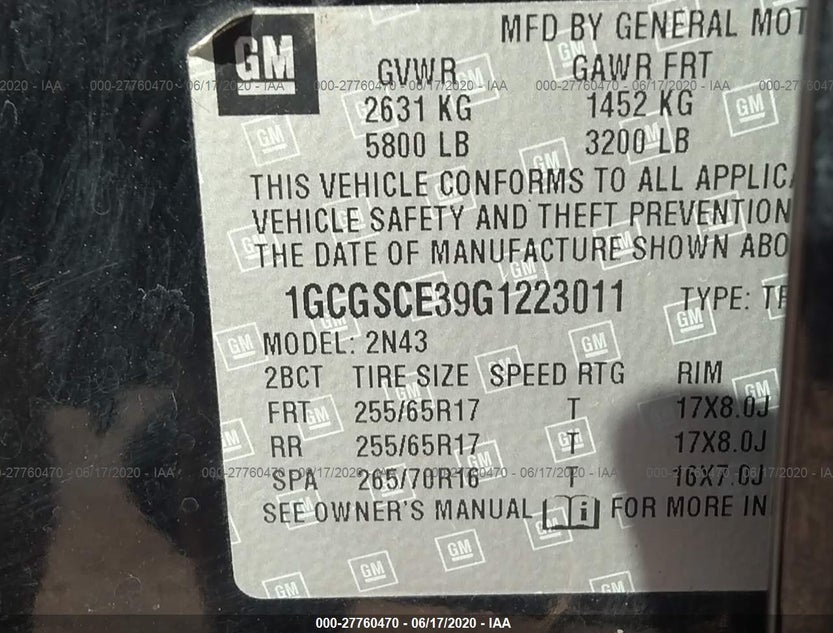 1GCGSCE39G1223011