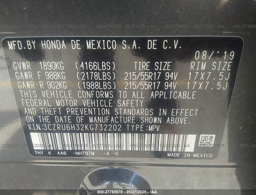 3CZRU6H32KG732202