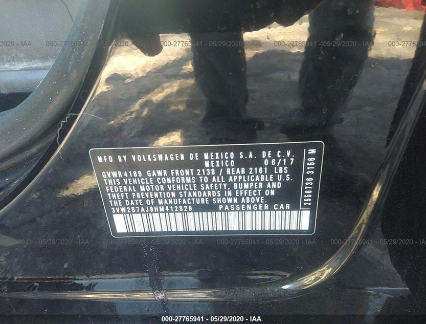 3VW2B7AJ9HM412829
