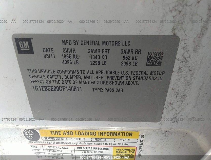1G1ZB5E09CF140811