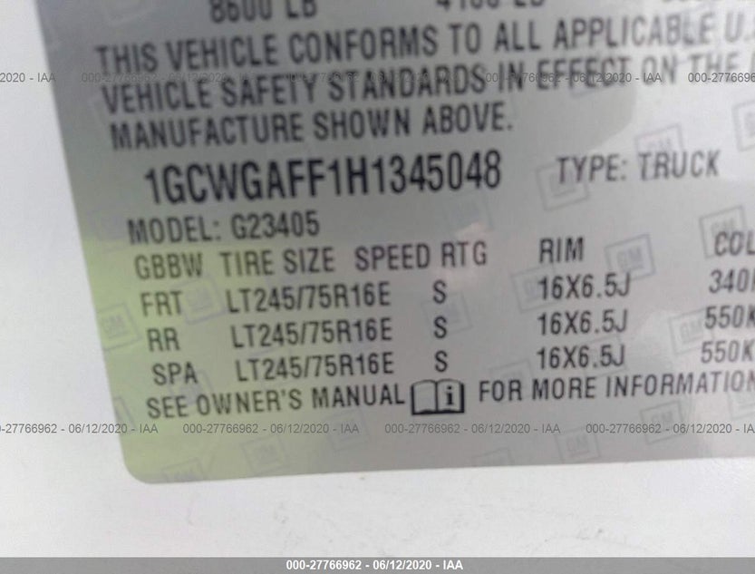 1GCWGAFF1H1345048