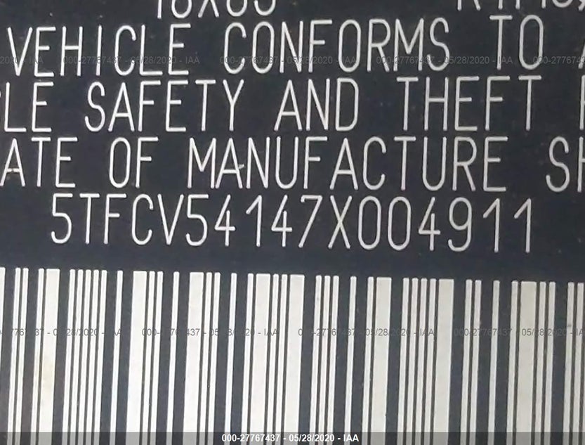 5TFCV54147X004911