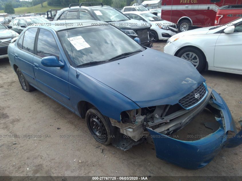 2001 Nissan Sentra Gxe VIN: 3N1CB51D01L423643 Lot: 27767725