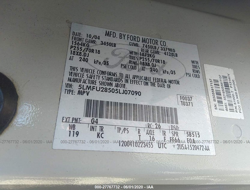 5LMFU28505LJ07090