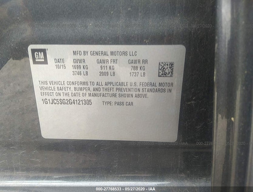 1G1JC5SG2G4121305