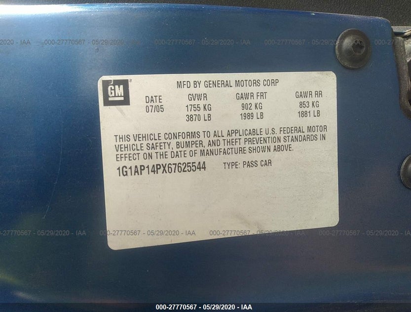 1G1AP14PX67625544