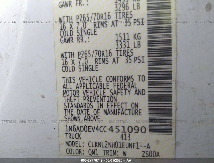 1N6AD0EV4CC451090