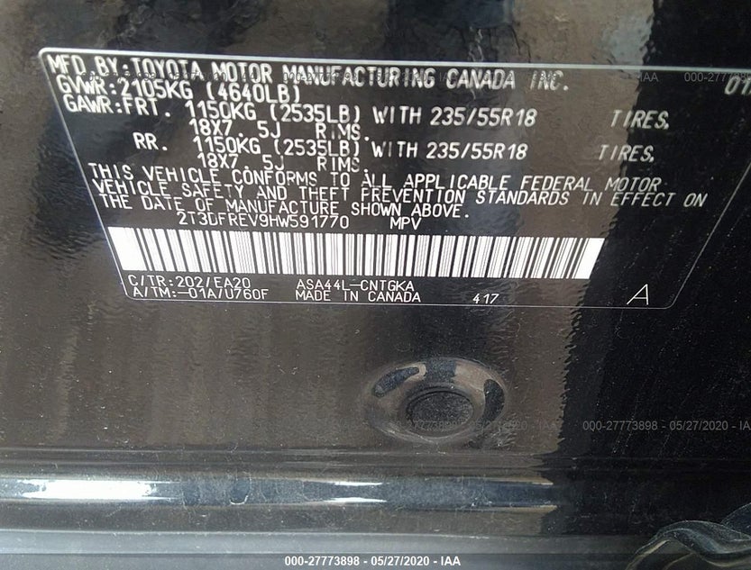 2T3DFREV9HW591770