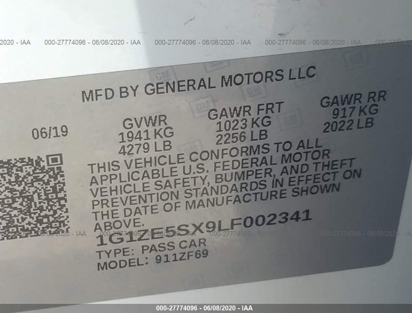 1G1ZE5SX9LF002341