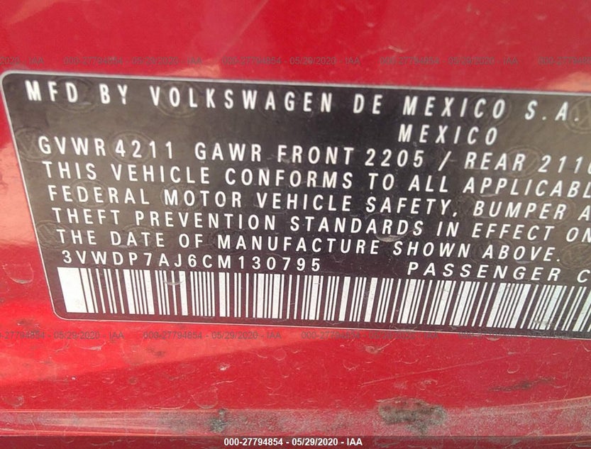 3VWDP7AJ6CM130795