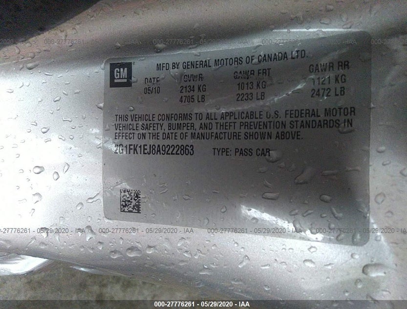 2G1FK1EJ8A9222863