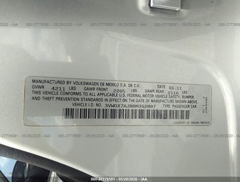 3VWDX7AJ8BM352897
