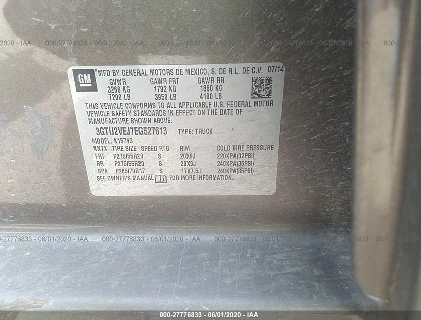 3GTU2VEJ7EG527613