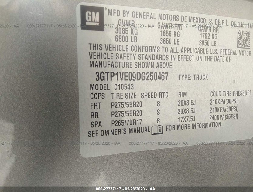 3GTP1VE09DG250467