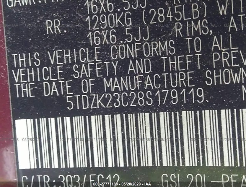 5TDZK23C28S179119