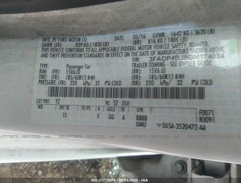 3FADP4BJ8GM174034