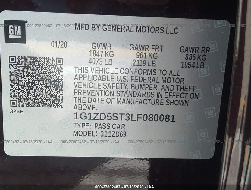 1G1ZD5ST3LF080081
