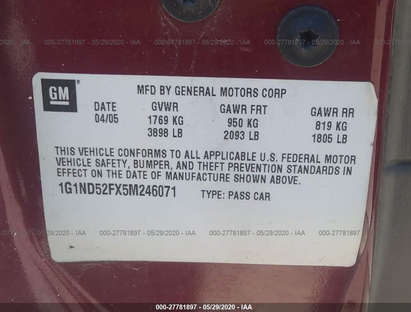 1G1ND52FX5M246071
