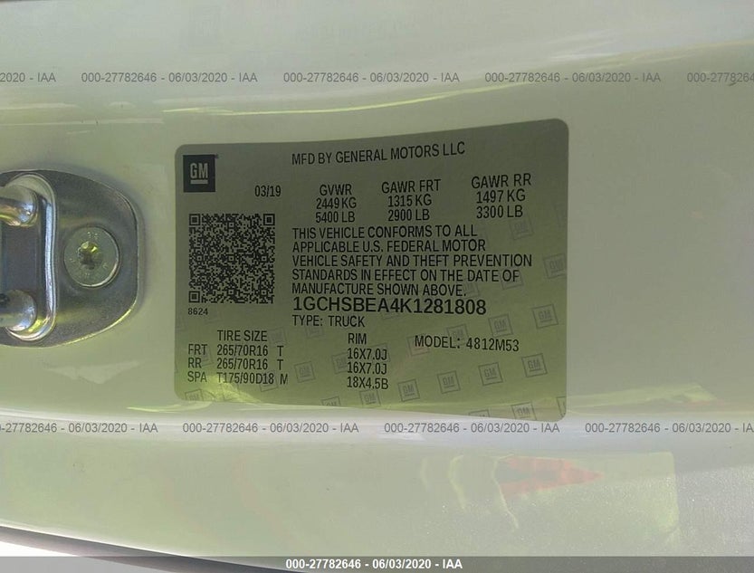 1GCHSBEA4K1281808