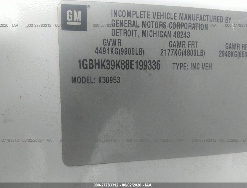 1GBHK39K88E199336