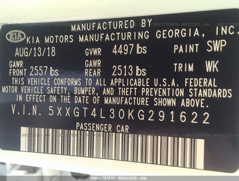 5XXGT4L30KG291622