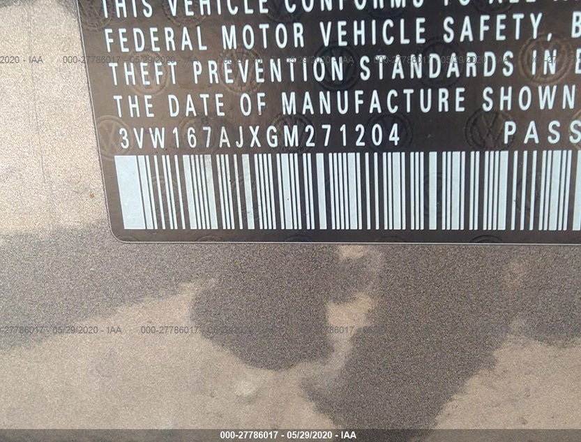 3VW167AJXGM271204