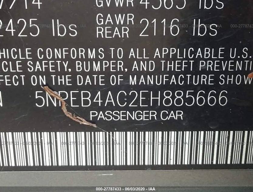 5NPEB4AC2EH885666