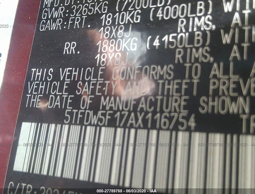 5TFDW5F17AX116754