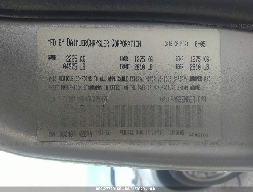 2C3KA43RX6H225476