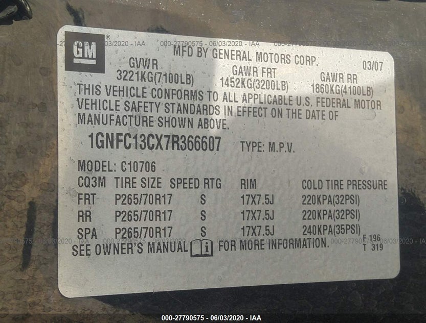 1GNFC13CX7R366607