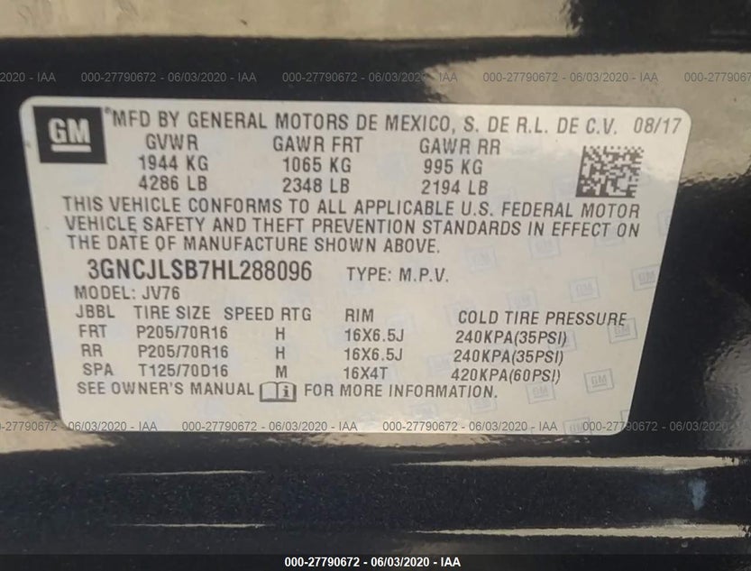 3GNCJLSB7HL288096