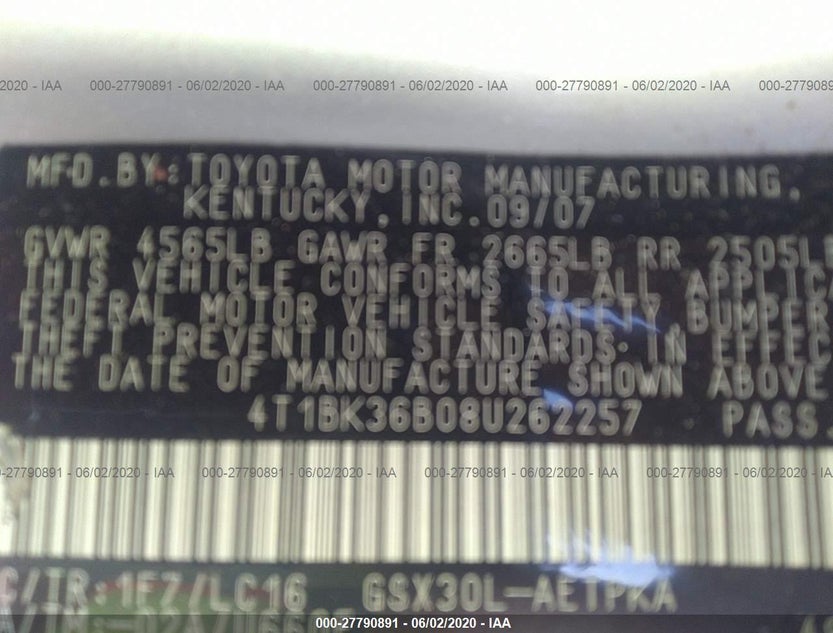 4T1BK36B08U262257