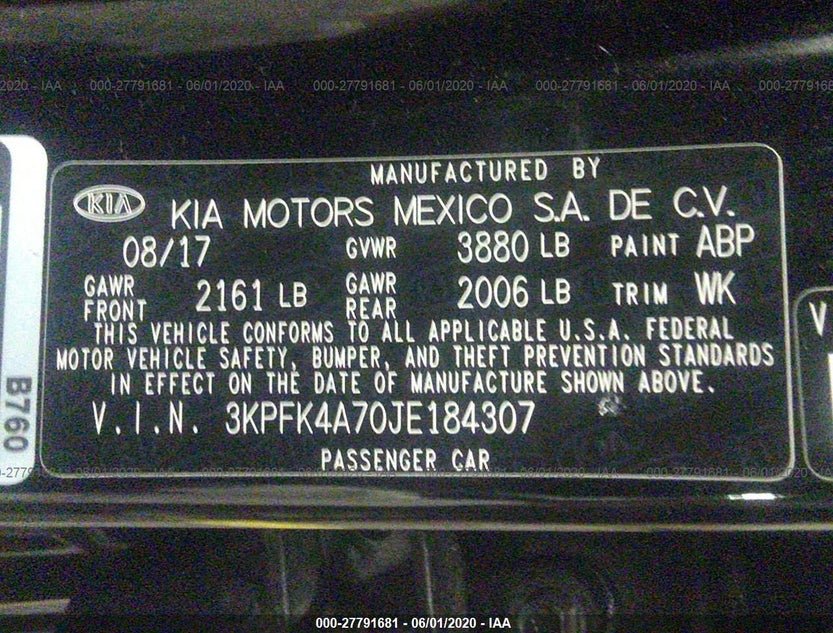 3KPFK4A70JE184307