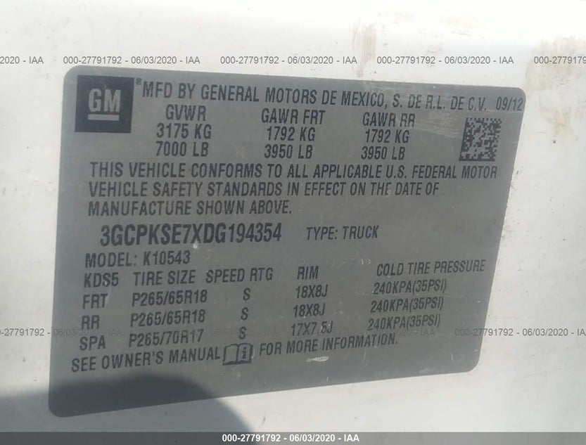3GCPKSE7XDG194354