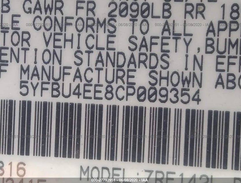 5YFBU4EE8CP009354