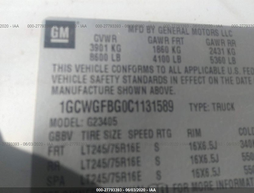 1GCWGFBG0C1131589
